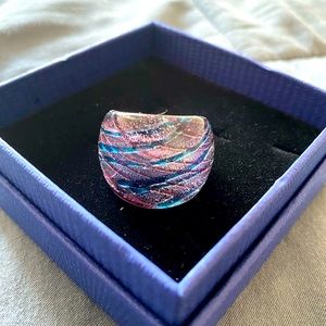 Women’s size 8 Venetian glass ring